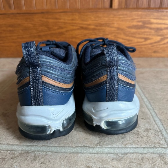 Nike Wool Thunder Blue Air Max 97 Se Runner Training Sneakers Size 10 - Picture 5 of 9